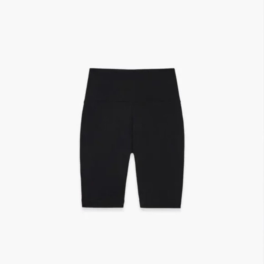 WARDROBE.NYC high waisted bike shorts in Black